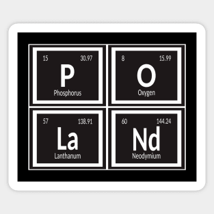 Poland | Periodic Table of Elements Sticker